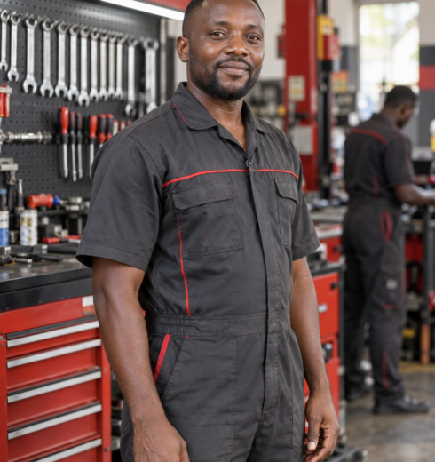 Kampala Automotive Technician Portrait